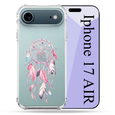 Coque Renforcée Transparente Pour Iphone 17 Air Attrape Reve Rose