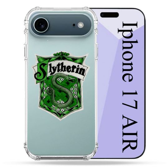 Coque Renforcée Transparente Pour Iphone 17 Air Harry Potter Slytherin