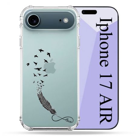 Coque Renforcée Transparente Pour Iphone 17 Air Plume Infini