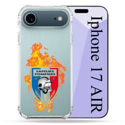 Coque Renforcée Transparente Pour Iphone 17 Air Pompier Feu