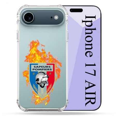 Coque Renforcée Transparente Pour Iphone 17 Air Pompier Feu