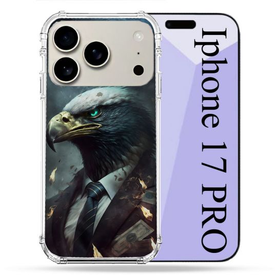 Coque Renforcée Magsafe Pour Iphone 17 Pro Animal Aigle Business