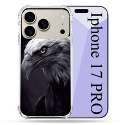 Coque Renforcée Magsafe Pour Iphone 17 Pro Animal Aigle Royal Noir