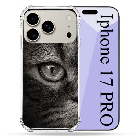Coque Renforcée Magsafe Pour Iphone 17 Pro Animal Chat Gris