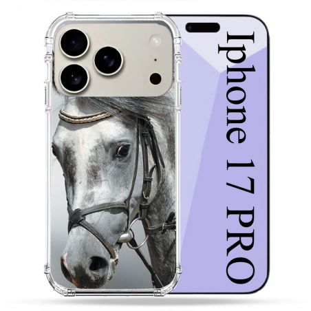 Coque Renforcée Magsafe Pour Iphone 17 Pro Animal Cheval Blanc