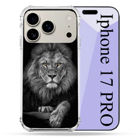 Coque Renforcée Magsafe Pour Iphone 17 Pro Animal Lion Majestueux