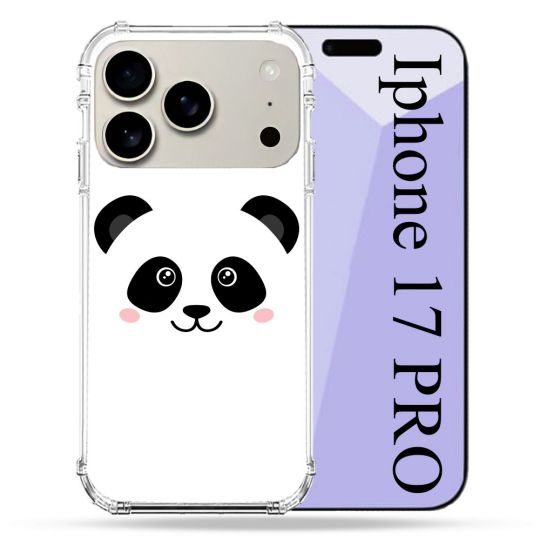 Coque Renforcée Magsafe Pour Iphone 17 Pro Animal Panda Blanc