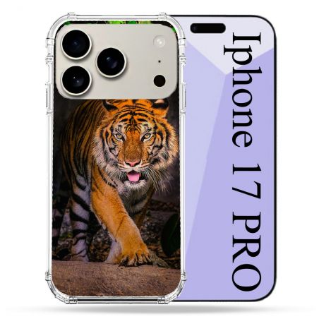 Coque Renforcée Magsafe Pour Iphone 17 Pro Animal Tigre Jungle