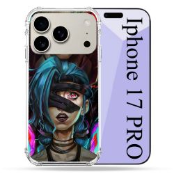 Coque Renforcée Magsafe Pour Iphone 17 Pro Arcane Jinx Bleu