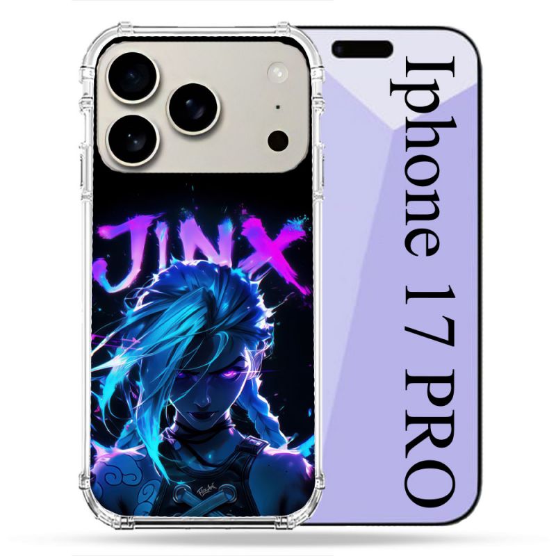 Coque Renforcée Magsafe Pour Iphone 17 Pro Arcane Jinx Night