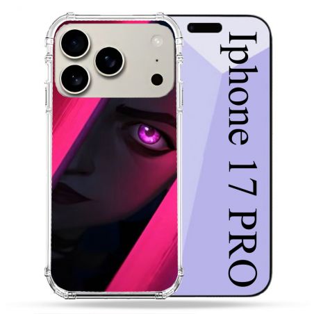 Coque Renforcée Magsafe Pour Iphone 17 Pro Arcane Jinx Rose