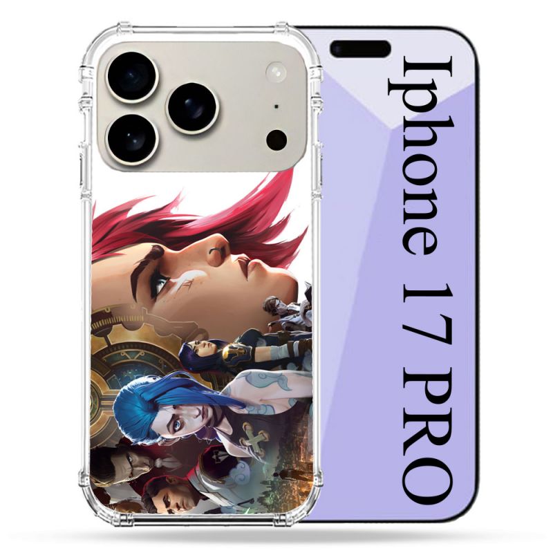 Coque Renforcée Magsafe Pour Iphone 17 Pro Arcane Jinx Sœur