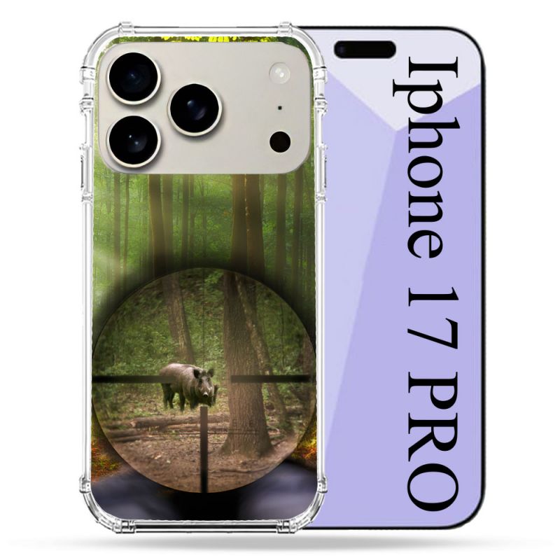 Coque Renforcée Magsafe Pour Iphone 17 Pro Chasse Sanglier Viseur