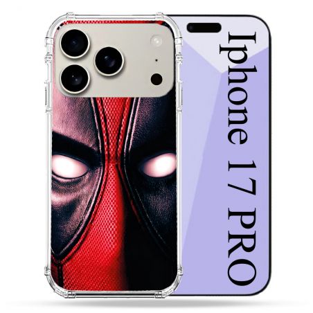 Coque Renforcée Magsafe Pour Iphone 17 Pro Deadpool Yeux