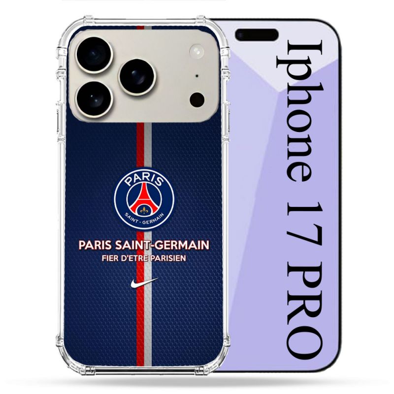 Coque Renforcée Magsafe Pour Iphone 17 Pro Foot PSG Fier