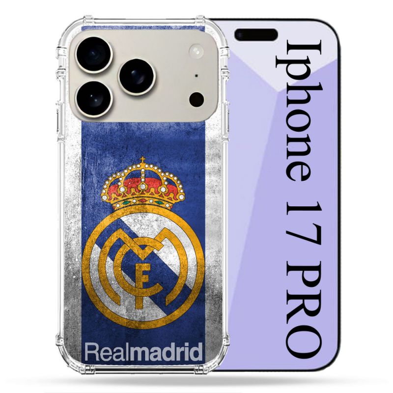 Coque Renforcée Magsafe Pour Iphone 17 Pro Foot Real Madrid