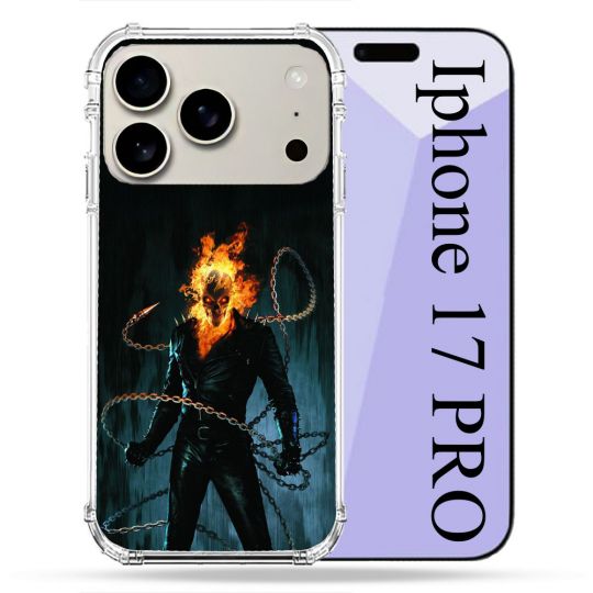 Coque Renforcée Magsafe Pour Iphone 17 Pro Ghost Rider