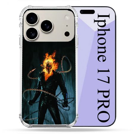 Coque Renforcée Magsafe Pour Iphone 17 Pro Ghost Rider