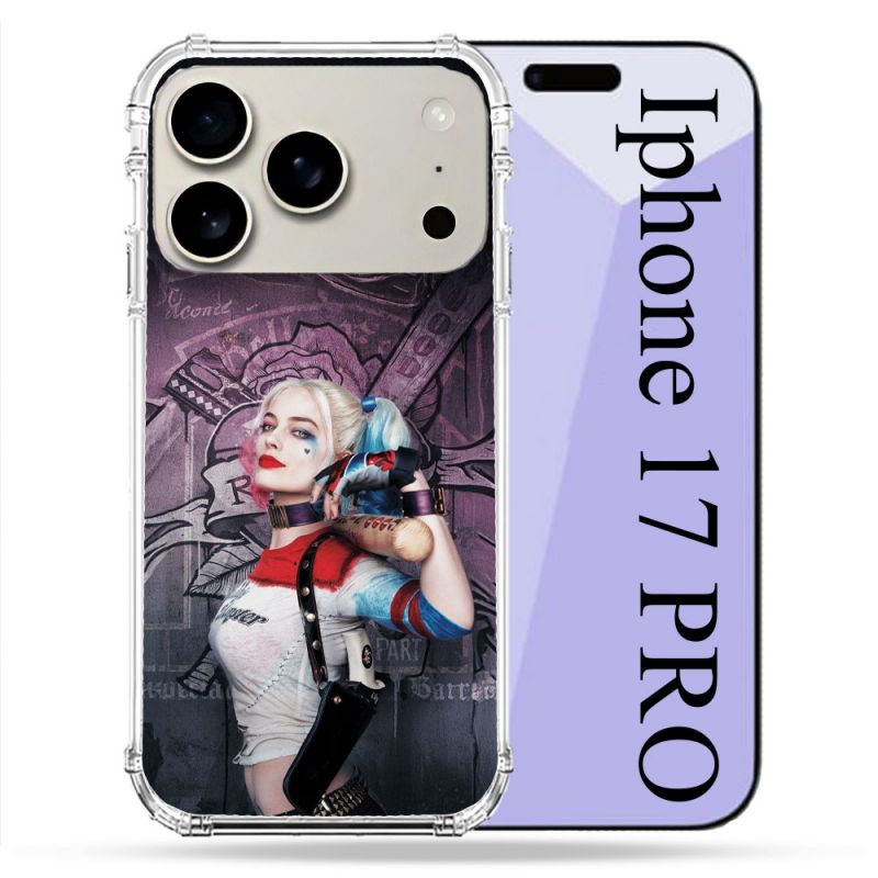 Coque Renforcée Magsafe Pour Iphone 17 Pro Harley Quinn Batte