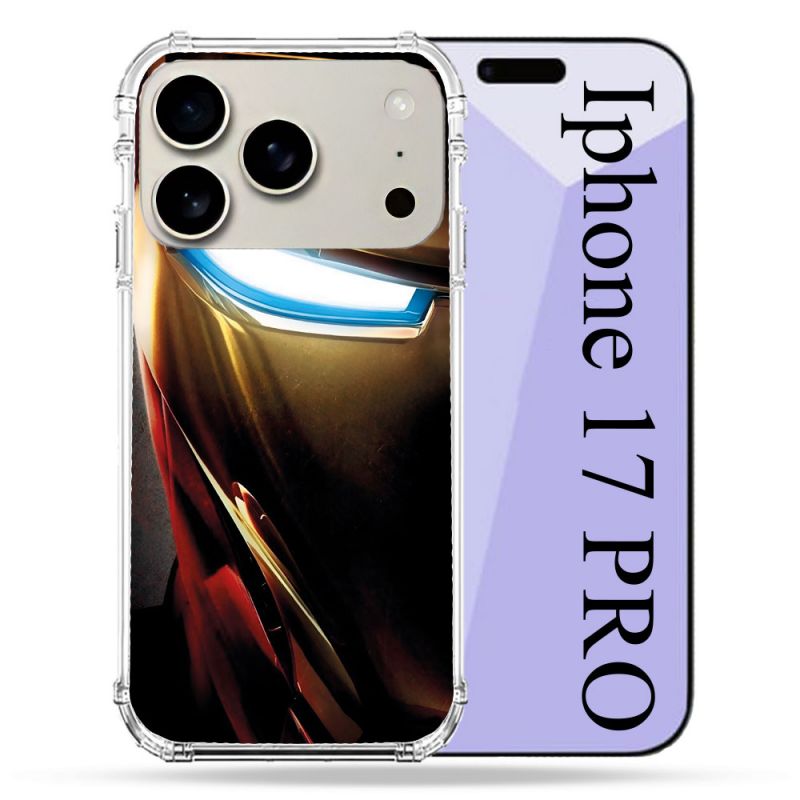 Coque Renforcée Magsafe Pour Iphone 17 Pro Iron Man Casque