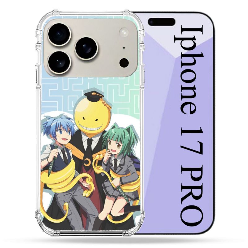 Coque Renforcée Magsafe Pour Iphone 17 Pro Manga Assassination Classroom Kuro Trio