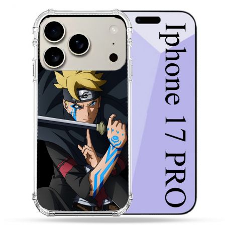 Coque Renforcée Magsafe Pour Iphone 17 Pro Manga Boruto Tatouage
