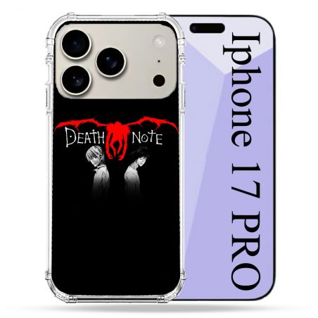 Coque Renforcée Magsafe Pour Iphone 17 Pro Manga Death Note Noir