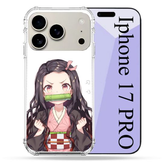Coque Renforcée Magsafe Pour Iphone 17 Pro Manga Demon Slayer Nezuko