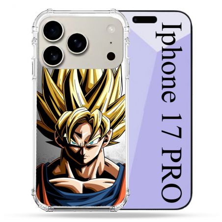 Coque Renforcée Magsafe Pour Iphone 17 Pro Manga Dragon Ball Sangoku Portrait