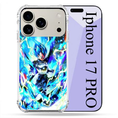 Coque Renforcée Magsafe Pour Iphone 17 Pro Manga Dragon Ball Vegeta Bleu