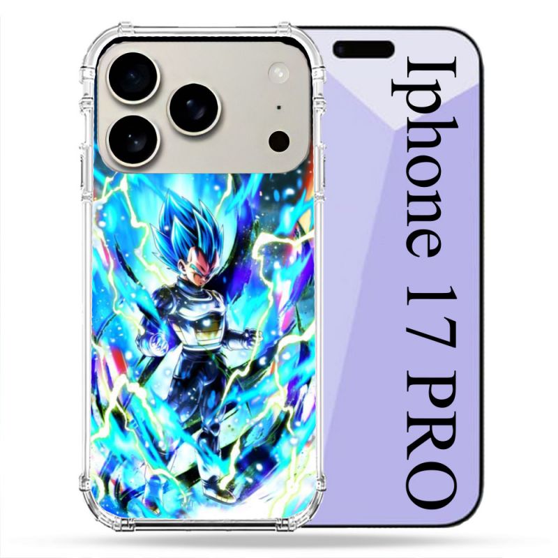 Coque Renforcée Magsafe Pour Iphone 17 Pro Manga Dragon Ball Vegeta Bleu