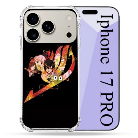 Coque Renforcée Magsafe Pour Iphone 17 Pro Manga Fairy Tail Logo Noir