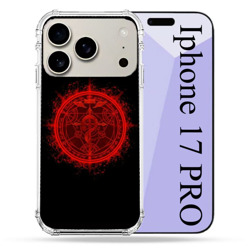 Coque Renforcée Magsafe Pour Iphone 17 Pro Manga Fullmetal Alchemist Logo