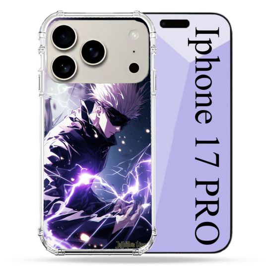 Coque Renforcée Magsafe Pour Iphone 17 Pro Manga Jujutsu Kaisen Gojo Saturo
