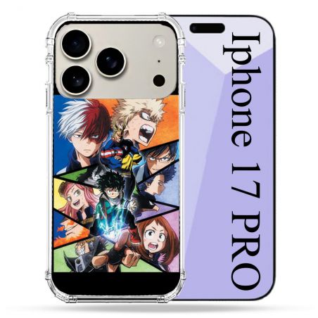 Coque Renforcée Magsafe Pour Iphone 17 Pro Manga My Hero Academia Noir