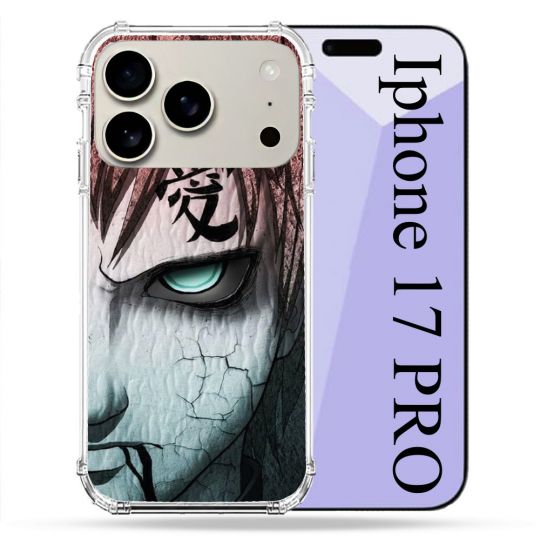 Coque Renforcée Magsafe Pour Iphone 17 Pro Manga Naruto Gaara