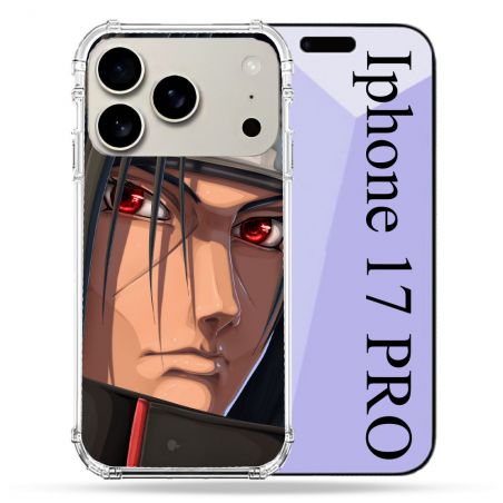 Coque Renforcée Magsafe Pour Iphone 17 Pro Manga Naruto Itachi Visage