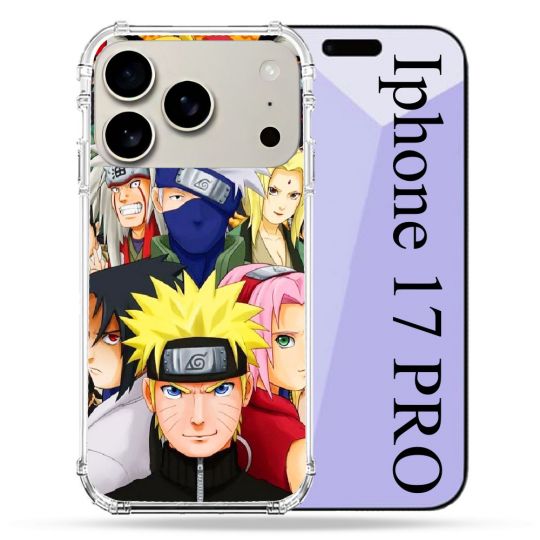 Coque Renforcée Magsafe Pour Iphone 17 Pro Manga Naruto Team