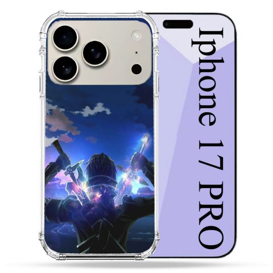 Coque Renforcée Magsafe Pour Iphone 17 Pro Manga SAO sword Art Online Epee
