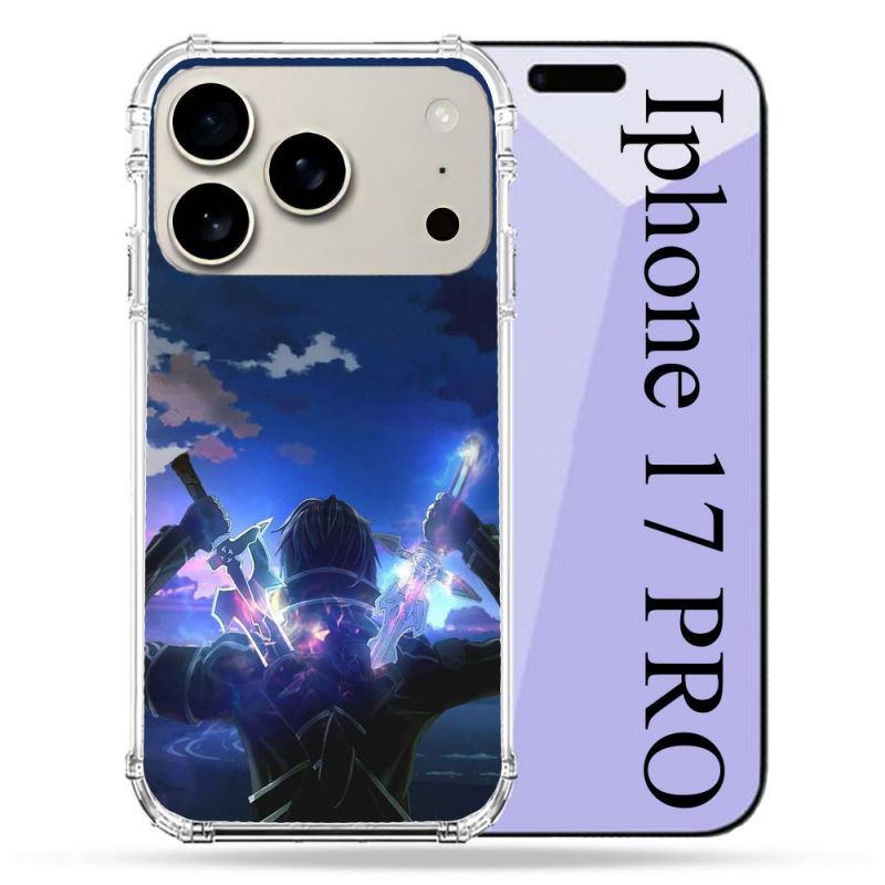 Coque Renforcée Magsafe Pour Iphone 17 Pro Manga SAO sword Art Online Epee