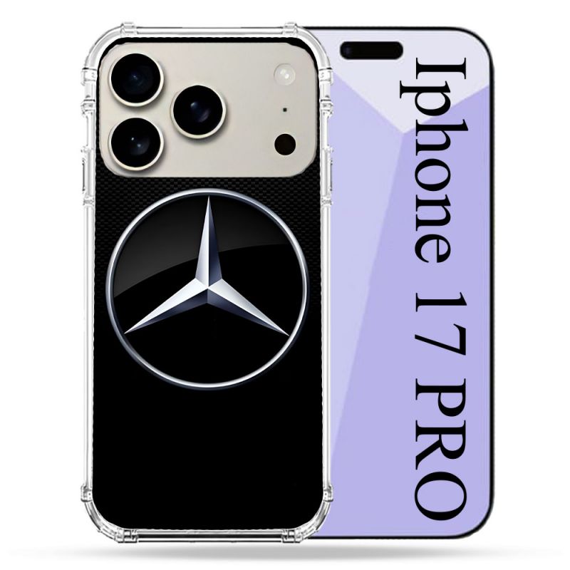 Coque Renforcée Magsafe Pour Iphone 17 Pro Mercedes Carbone