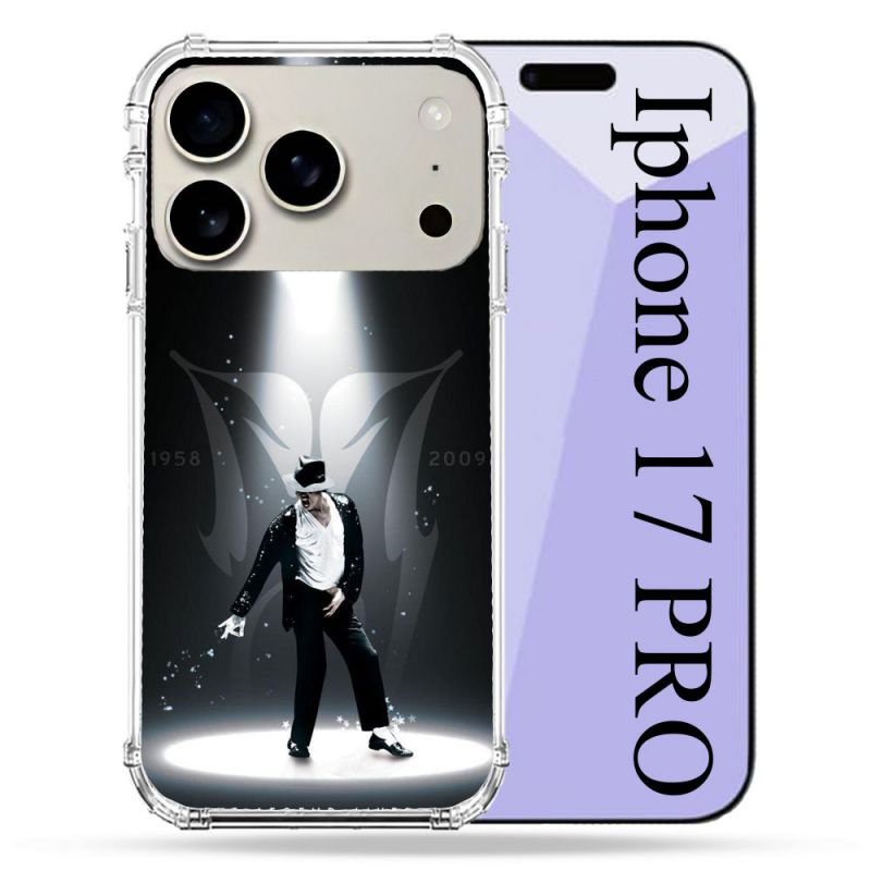 Coque Renforcée Magsafe Pour Iphone 17 Pro Michael Jackson Noir