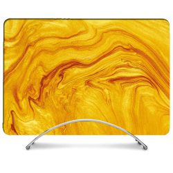 Coque Intégrale Pour MacBook Pro M4 14 Pouces Texture Marbre Jaune