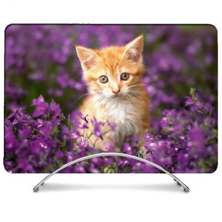 Coque Intégrale Pour MacBook Air M4 13 Pouces A3240 Animal Chat Violet