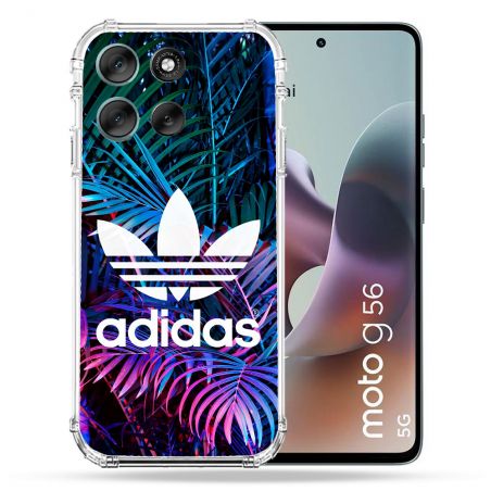 Coque Renforcée Pour Motorola G56 5G Adidas Palmier