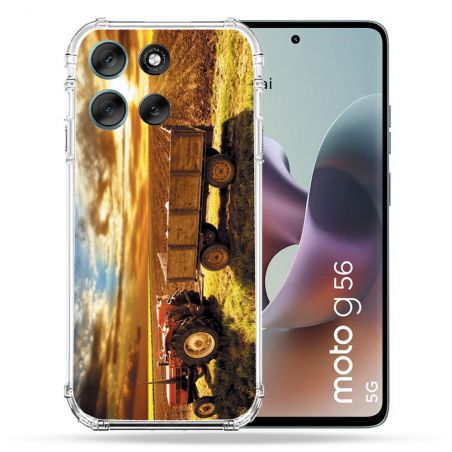 Coque Renforcée Pour Motorola G56 5G Agriculture Tracteur Color