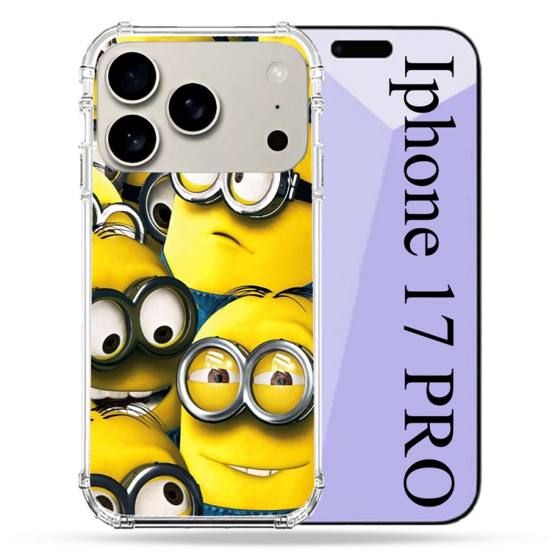 Coque Renforcée Magsafe Pour Iphone 17 Pro Minions Groupe