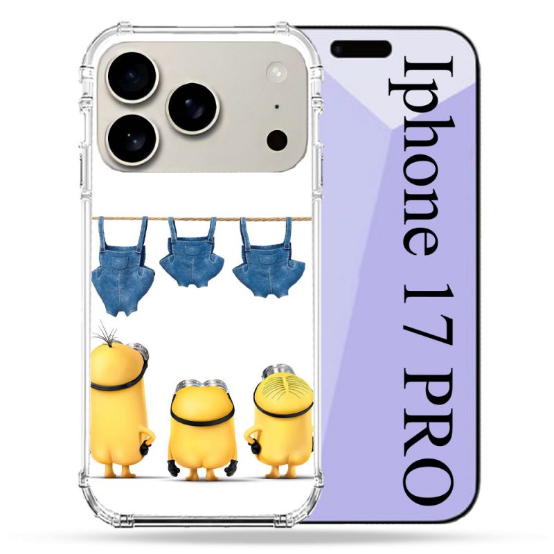 Coque Renforcée Magsafe Pour Iphone 17 Pro Minions Nus