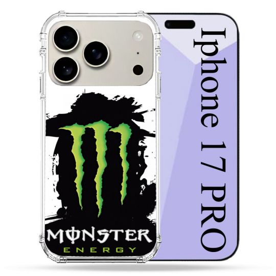 Coque Renforcée Magsafe Pour Iphone 17 Pro Monster Energy Tache