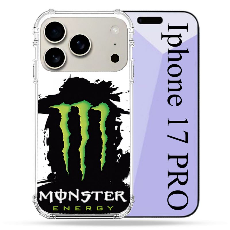 Coque Renforcée Magsafe Pour Iphone 17 Pro Monster Energy Tache